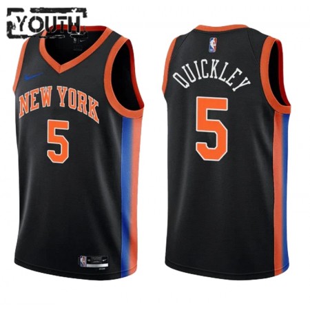 Barn New York Knicks Tröja Immanuel Quickley 5 Nike 2022-23 City Edition Swingman